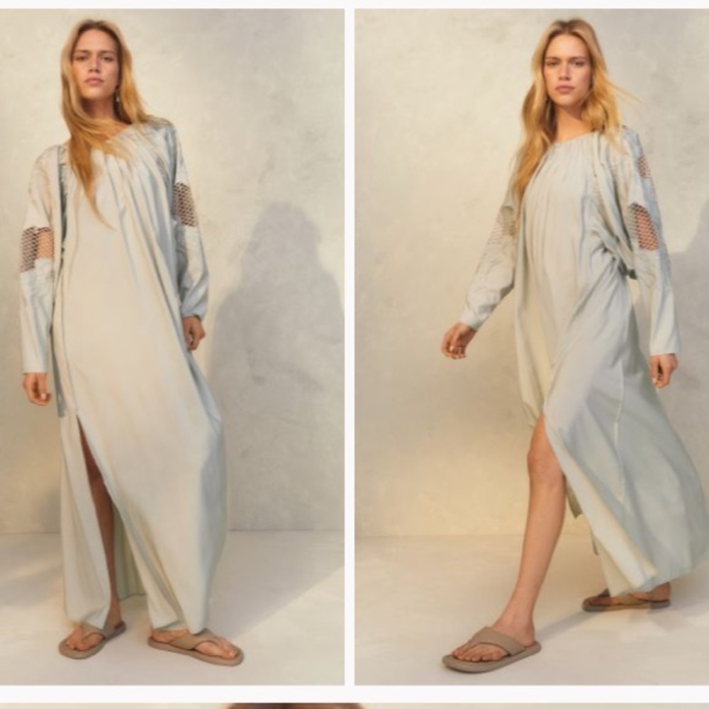 NWT H&M Wide Cut Lace Trim Dress (Sold Out)
